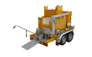 Termoplast gryte på henger. 250, 400,600 liter passende til henger